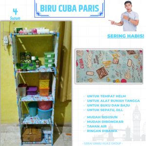 Rak Helm Buku Baju Murah Mudah Dibawa