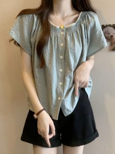 Yingqinyue | Áo Sơ Mi Tay Ngắn Có Size Lớn