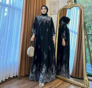 Hijab Set Gamis Rayon Diamond Twill Premium Busui Friendly Kancing Kerah - Viral Syari