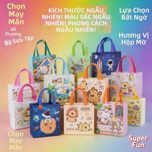 Bandai | Túi Đựng Đồ Gấp Gọn Họa Tiết Hoạt Hình Hàn Quốc Nhật Bản Chất Liệu Nylon Chống Thấm Kiểu Dáng Mickey Dùng Để Mua Sắm
