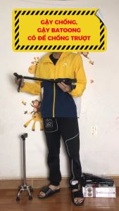 Gậy chống gậy batoong thương hiệu BestCare Chính Hãng cho người già có đế chống trượt