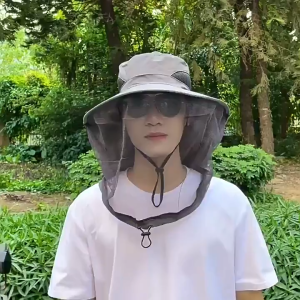 กันแดด กันลม หมวกกันยุงสำหรับตกปลา แบบพับเก็บได้ เหมาะสำหรับกิจกรรมกลางแจ้ง