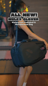 MULEX CLOVER Pickleball Backpack Pickle Ball Paddle Bag Tennis Racket Backpack Multifunctional Badminton Backpack Shoe Compartment Waterproof free Sports Water Bottle or Gym Towel