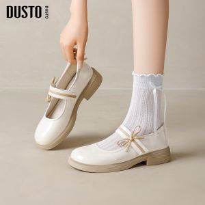 DUSTO | Round-toe Mary Jane Flat Dressy Shoes Single Shoes