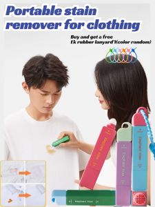 Instant Stain Removal Pen Waterless Portable Oil Stain Remover Fast Clothes Dry Cleaner 魔力去渍笔 便携式免水洗去污渍神器