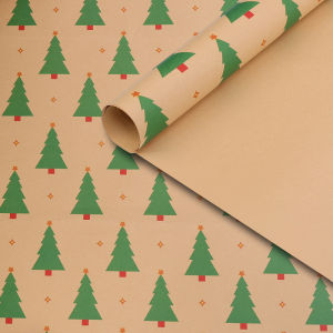 【On Sale】Christmas Gift Wrapper Birthday Wedding Gift Paper Xmas Present Packing Paper Wrapper
