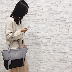 UISNMALLL #S159 Fashion womens bag retro shoulder handbag new large capacity fashion stitching contrast color shoulder bag large capacity
