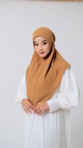 Idzihaar Collection - Hijab Instan Premium Warna Terlengkap | Jilbab Bergo Crinkle Airflow Tali Belakang