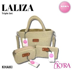 LALIZA Tas Rajut Triple Set (32 +20+10) Cm