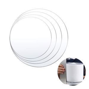 4 Sizes Round Acrylic Cake Discs: Reusable Perspex Disk Base for Trimming Decorating Supplies