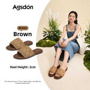 Agsdon | Weave Design Beach Slippers for Dresses and Pregnant
