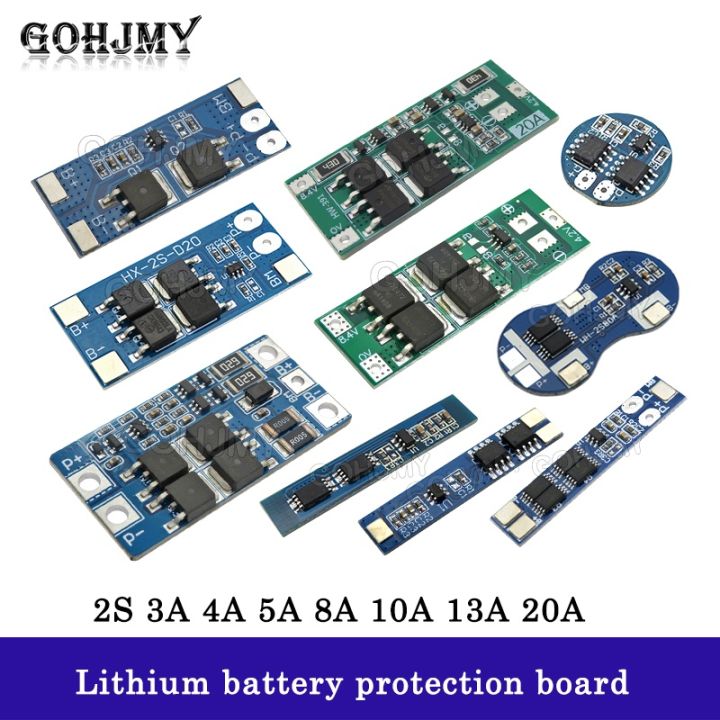thumbnail image 2 of 2S 20A 7.4V 8.4V Li-ion Battery BMS Protection PCB Board With Balance – For 18650 Cells 2 of 5