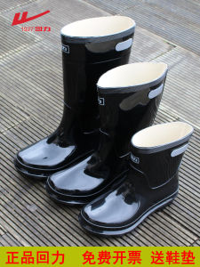 รองเท้าบู๊ตกันฝนหนา บุขนแกะ กันน้ำ กันลื่น ทนทาน สำหรับผู้ชายและผู้หญิง รองเท้าบู๊ตสำหรับงานก่อสร้าง รองเท้าบู๊ตกันน้ำ รองเท้าบู๊ตกันน้ำ