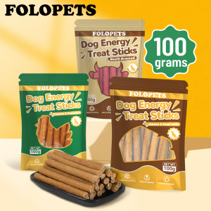FOLOPETS Pet Snack Dog Energy Bar Chew Dental Sticks CleanTeeth Supplement Nutrients 100g