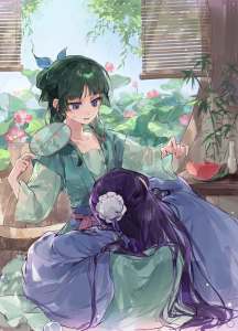 KAYOU | 5D DIY Diamond Painting Kit The Apothecary Diaries Maomao Jinshi Anime Character Full Drill Rhinestone Wall Decor Gift for Home