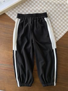 Quick Dry Knitted Sporty Thin Soft Elastic Boys Summer Long Pants Breathable Comfortable Polyester And Spandex Childrens Clothing