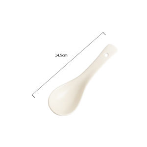 Ceramic Soup Spoon for Home Use High Aesthetic Value Porcelain Spoon Rice Soup Spoon Childrens Meal Spoon Serving Spoon