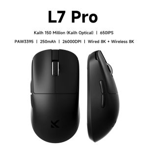 MCHOSE L7 Pro Wireless Gaming Mouse L7 Ultra PAW3395 26K Sensor Dual 8K Polling 39g Ultra-Lightweight2.4GHz RF/BT/Wired Tri-Mode