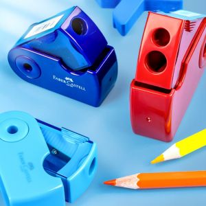 Faber Castell Single/Double Pencil Sharpener for Various Pencils School Office Pen Knife Mini Creative Student Stationery Item