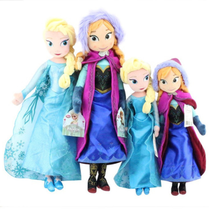 Anime Movie Frozen Character Anna Princess Doll Snow Girl Wang Anna Doll Toy Stuffed Plush Toy Birthday Christmas Gift Plush Toy