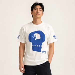 Mens Premium Cotton Crew Neck T-Shirt Soft Breathable Casual Daily Wear White S M L