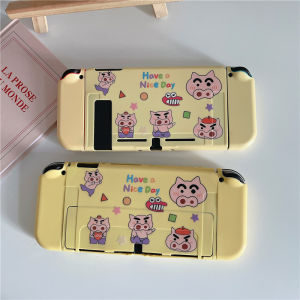 เคสสำหรับนินเท็นโดสวิตช์ OLED/Switch/Switch Lite ชมพูอ่อน TPU เคสป้องกันแบบแยกลายการ์ตูนป้องกันการขีดข่วนเคสนินเท็นโดสวิตช์ OLED/Switch Lite