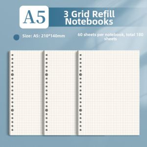 deli | Detachable Loose-leaf Notebook B5 A5 A4 26 Rings