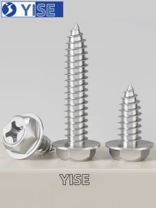 Yi Se Dian Zi | 304 Stainless Steel Cross Hex Flange Self-tapping Screws