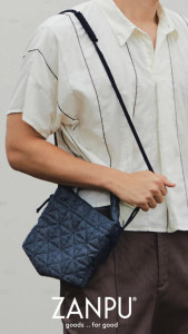 ZANPU AW24 Mini bucket bag กระเป๋าสะพายข้าง ปรับสายได้ บุใยทรงตะกร้า BA-9241012