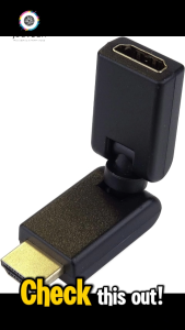 HDMI Male to Female Swivel Adapter 4k 2k 1080p support 90 180 270 360 Degree Angle AdjustableHDMI Rotatable Extension Connector Gold-Plated