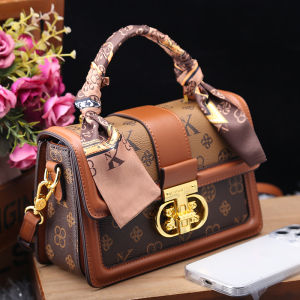 Fashionable Versatile High-End Printed Leather Shoulder Crossbody Bag for Women Stylish Handbag Trendy Youth Casual Purse