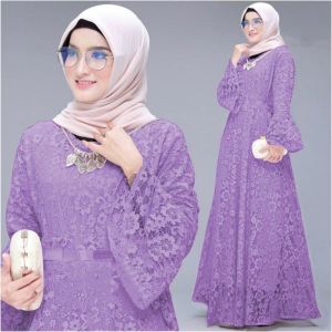 GAMIS KAREN / GAMIS BRUKAT MEWAH / GAMIS / GAMIS MEWAH / GAMIS BRUKAT TILE