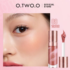 O.TWO.O Liquid Blush Face Blusher Moisturizing Long Lasting Natural Silky Weightless Matte High Pigment Matte Blush Face Makeup