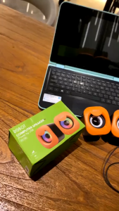 GAMEN X ROBOT Speaker USB RS180 Multimedia Portable / Speaker Music Mini for Gaming Computer Laptop etc Original - Garansi Resmi 1 Tahun