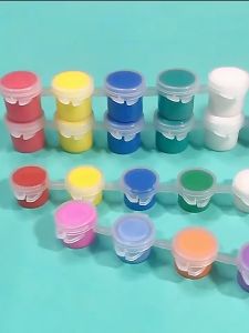 6 Colors Acrylic Paint Set 3ml Children Drawing DIY Acrylic Paint Drawing Plaster Strip Art Supplies