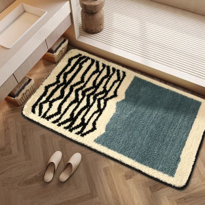 VIKAMA Modern Carpet Bath Absorbent Non-Slip Mat Home Entrance Mat Foot Mat Bedroom Kitchen Door Mat Balcony Mat