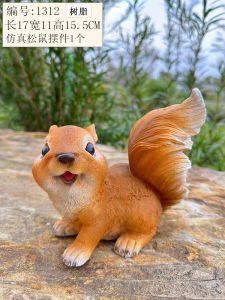 Creative Squirrel Resin Sculpture Garden Courtyard Lawn Landscape Outdoor Landscape Decorative Animal Statue Decoration