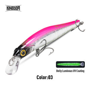 Kingdom Sinking Minnow Fishing Lures 60mm 80mm 95mm 105mm Artificial Hard Baits Wobblers Seabass Crankbaits Fishing Tackles