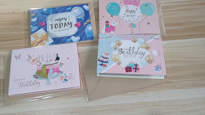 {SG Local} Creative 3D Pop-Up Birthday Card for Children Birthday Party Handwritten Greeting Card