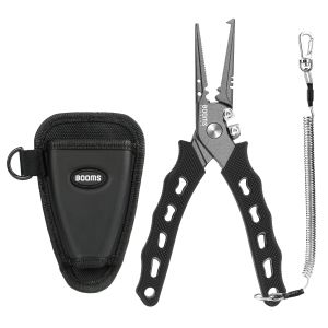 Booms Fishing F07 Fishing Pliers Stainless Steel Braid Line Scissors Wire Cutter Hook Remover Multifunctional Fishing Gear Tools