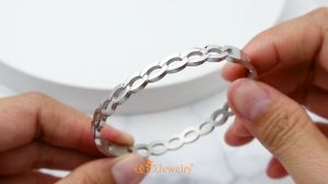 555jewelry กำไลข้อมือ แฟชั่น ผู้ชาย ผู้หญิง สแตนเลส สตีล แท้ ลายโซ่ รุ่น MNC-BG435