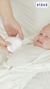 Elava Nhộng chũn hở chân giúp bé ngủ ngon chống giật mình