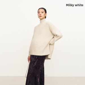 SELLYNEAR | Comfortable Loose-Fitting Soft High-Neck Sweater for Pregnant Women