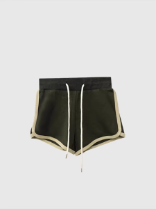 Quần Short Thể Thao Thường Ngày Thời Trang Cạp Cao Co Giãn Cho Nữ Mùa Hè 2025 Quần Ống Rộng Đa Năng Nhỏ Gọn