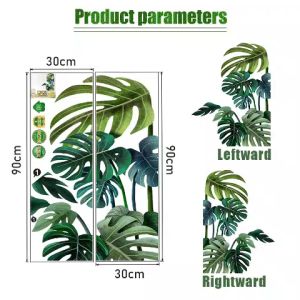 Wallpaper Dinding Palm Leaves Dekorasi Ruangan Sticker Tembok Wallsticker | Wallpaper Dinding Ruang Tamu | Wallpaper Dinding Motif Tropical | Wallpaper Dinding Gambar Daun