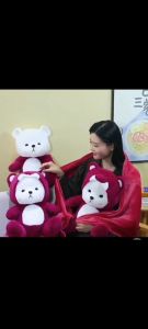 bộ chăn văn phòng cao cấp gấu kèm chăn lotso thú kèm chăn hình thú nhồi bông cho bé nhiều mẫu mã chăn gối gấu bông capybara