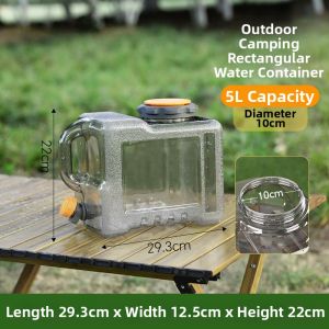TAFUMAN | Portable With Spigot Water Bucket For Car Camping