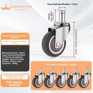 FANGXIANSHENG | Quiet & Rotatable Office Chair Wheels