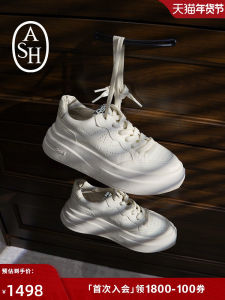 ASH Star Impuls Thick Bottom Heightening Platform Casual Shoes Womens Low Top Sporty Sneakers Breathable round Toe Rubber Sole