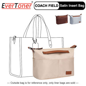 Evertoner tổ chức chèn satin Túi trang điểm cho lĩnh vực 22 30 40 Tote Túi lót với zip Shaper